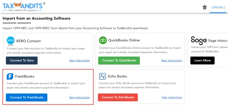 freshbooks 1099 integration